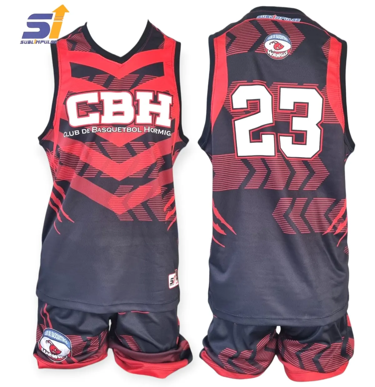 Uniforme sublimado de CBH Hormiga, básquetbol