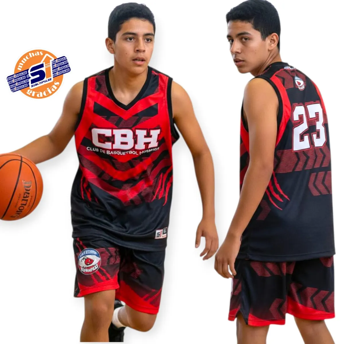 Uniforme sublimado de CBH Hormiga, básquetbol