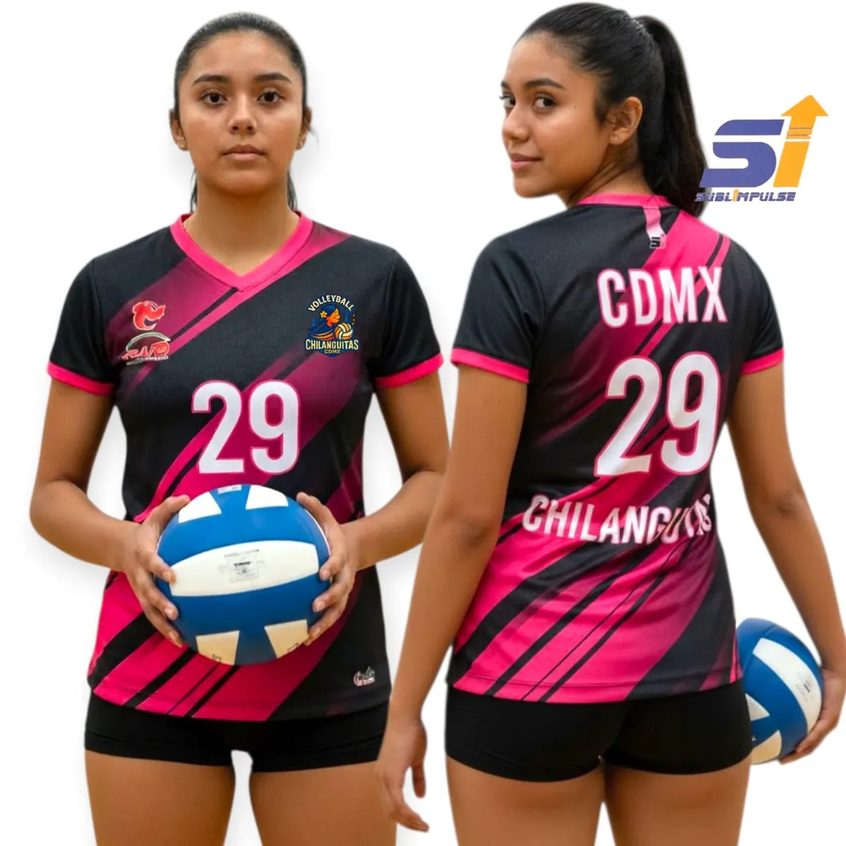 Uniforme sublimado de Chilangotas CDMX, voleibol
