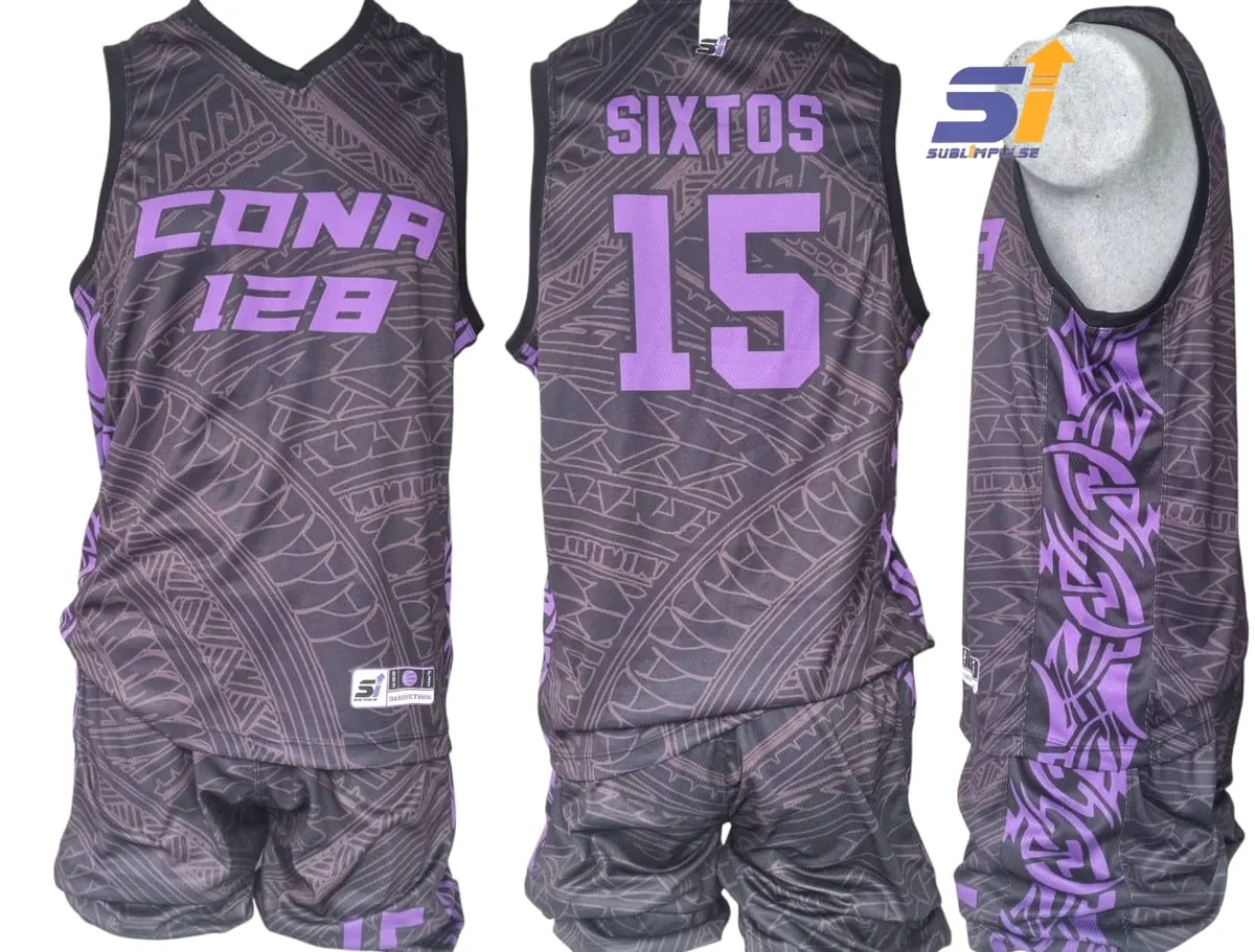 Uniforme sublimado de CONA 128, básquetbol