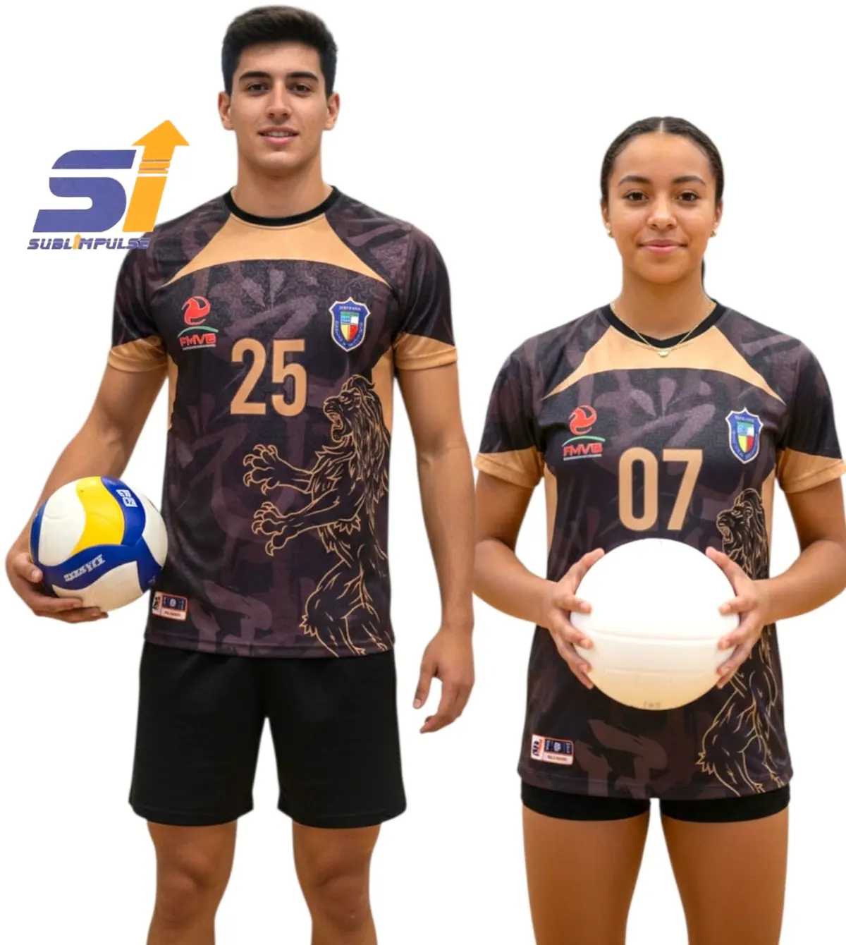 Uniforme sublimado de Club de voleibol, voleibol