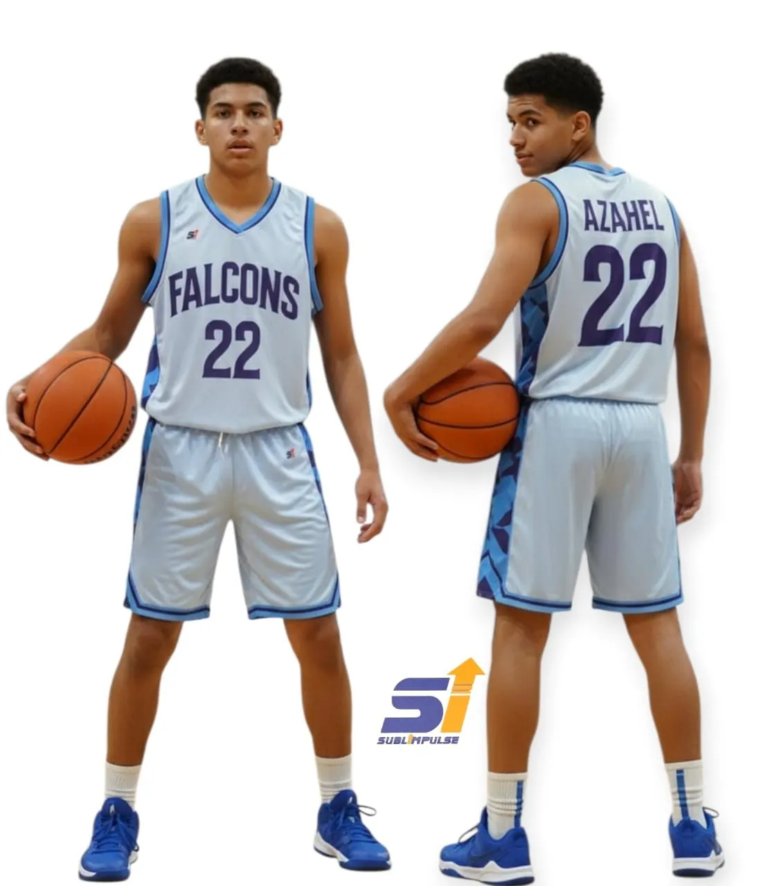 Uniforme sublimado de Falcons, básquetbol