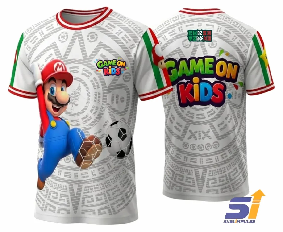 Uniforme sublimado de Game On Kids, fútbol