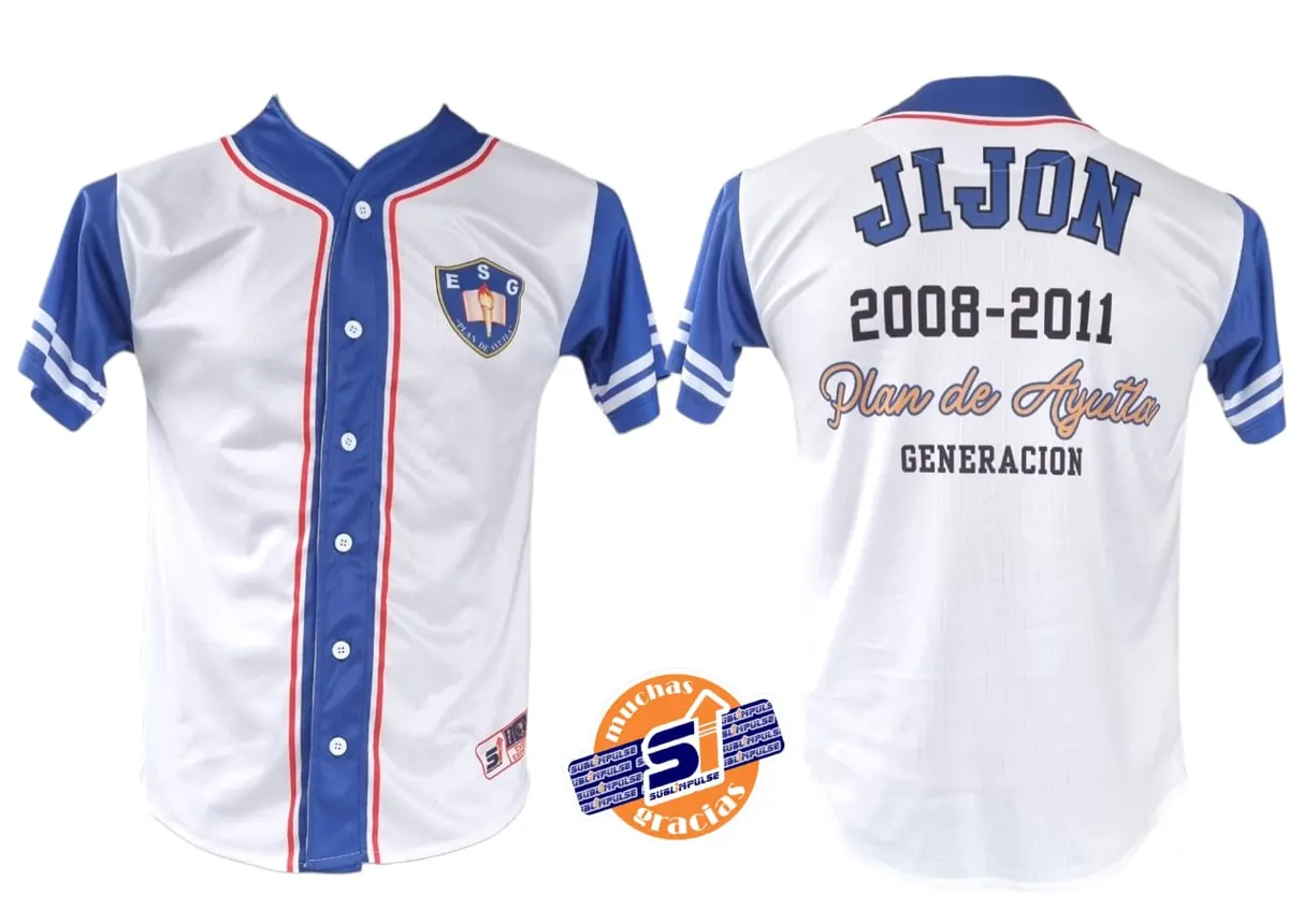 Casaca de béisbol sublimada de la Generación Jijón