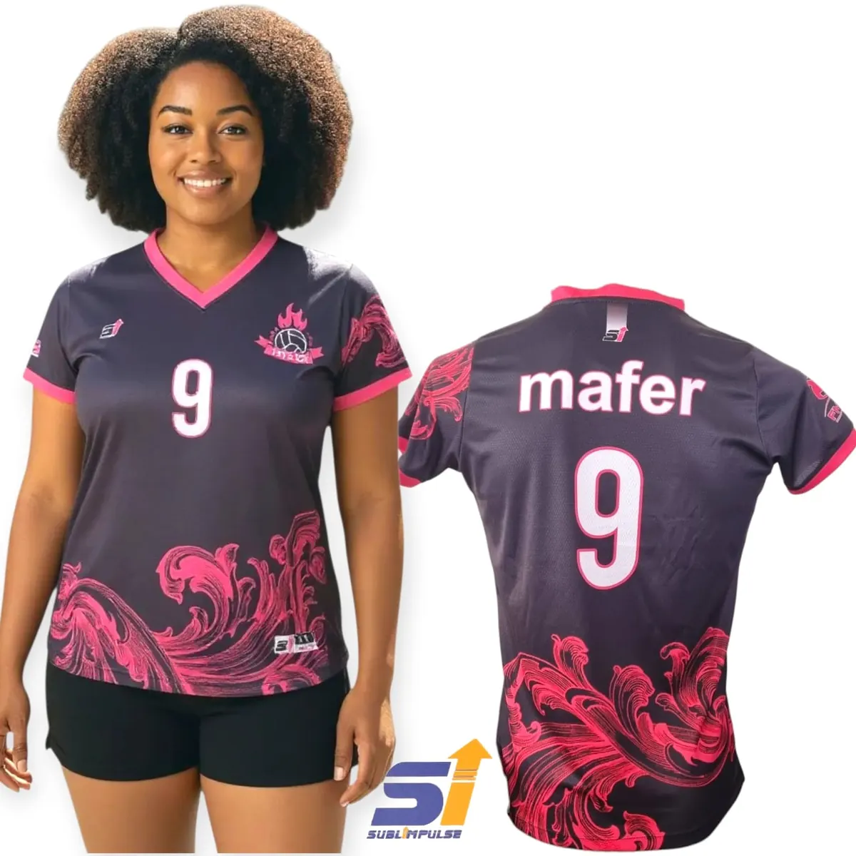 Uniforme sublimado de Club de voleibol, voleibol