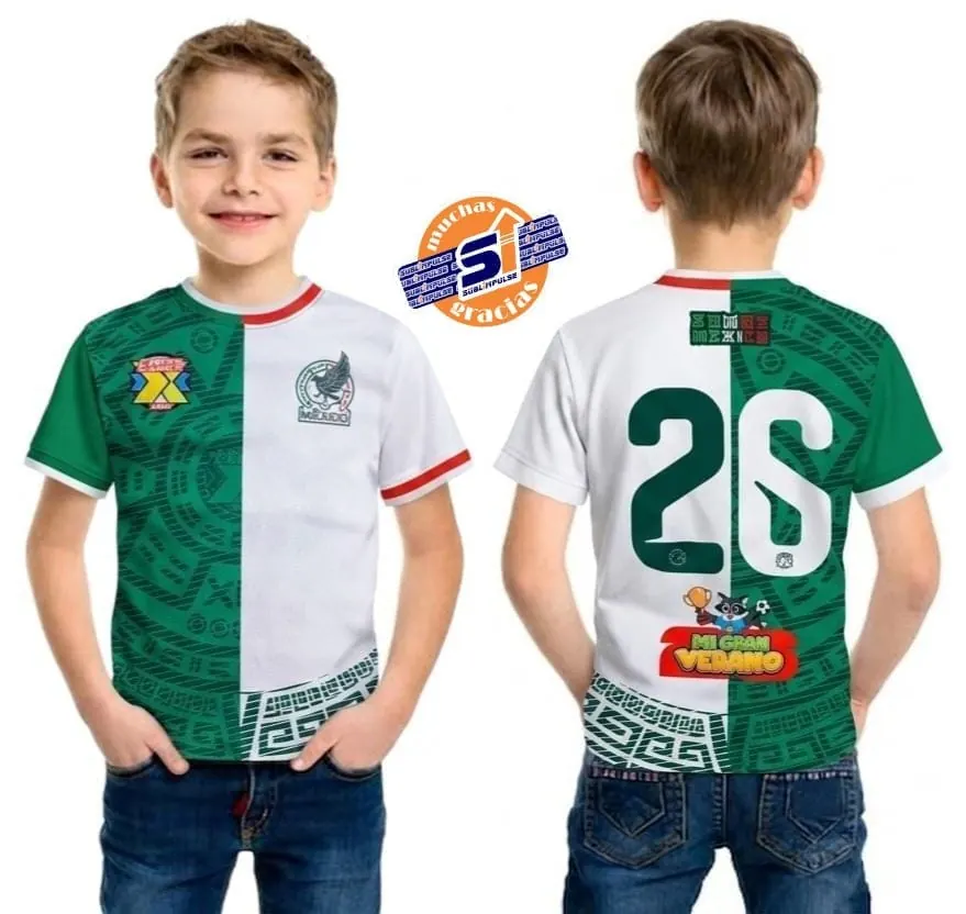 Uniforme sublimado de México 26, fútbol