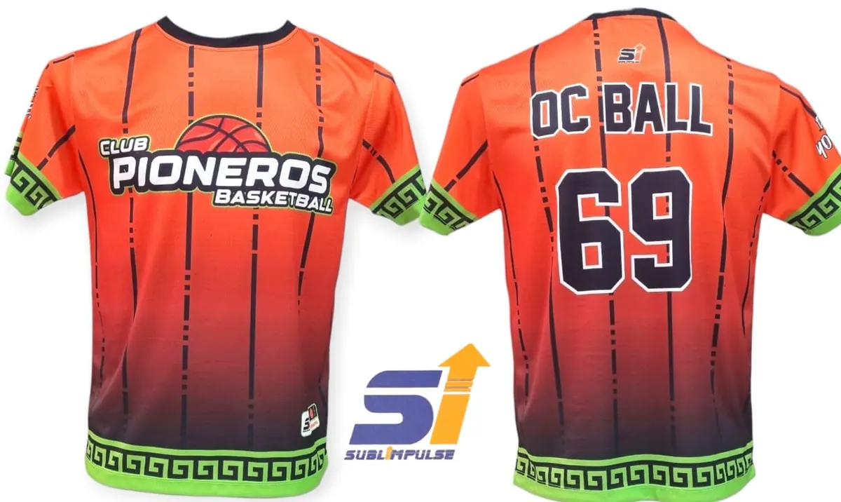Uniforme sublimado de Club Pioneros, básquetbol
