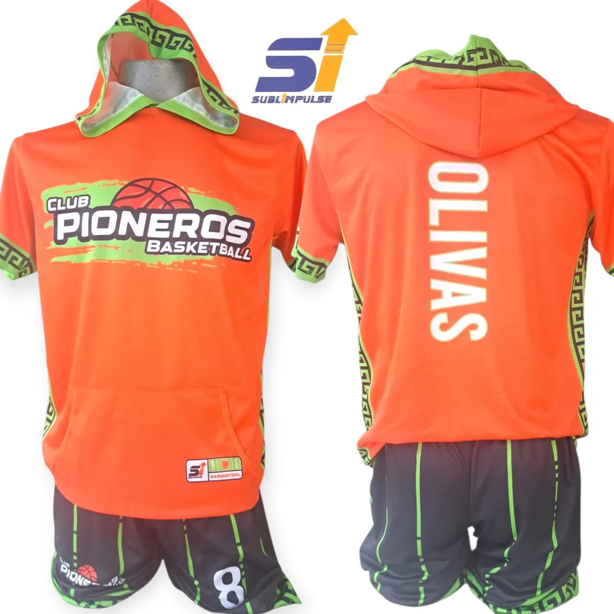 Uniforme sublimado de Club Pioneros, básquetbol