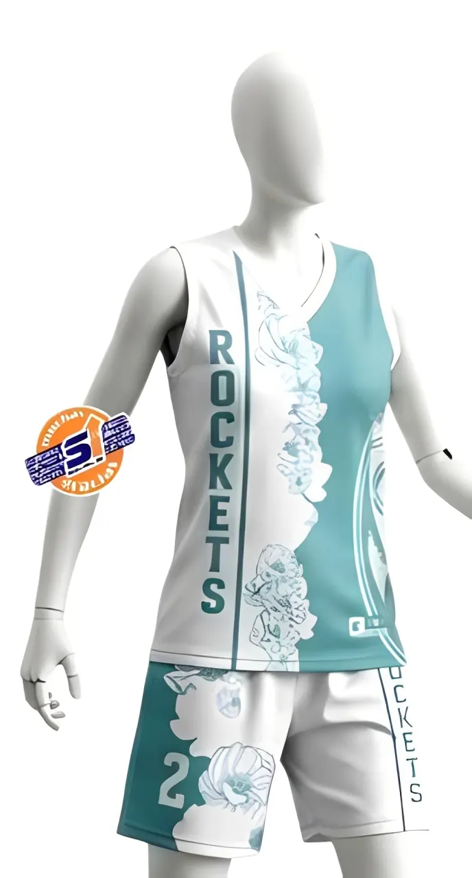 Uniforme sublimado de Rockets, básquetbol